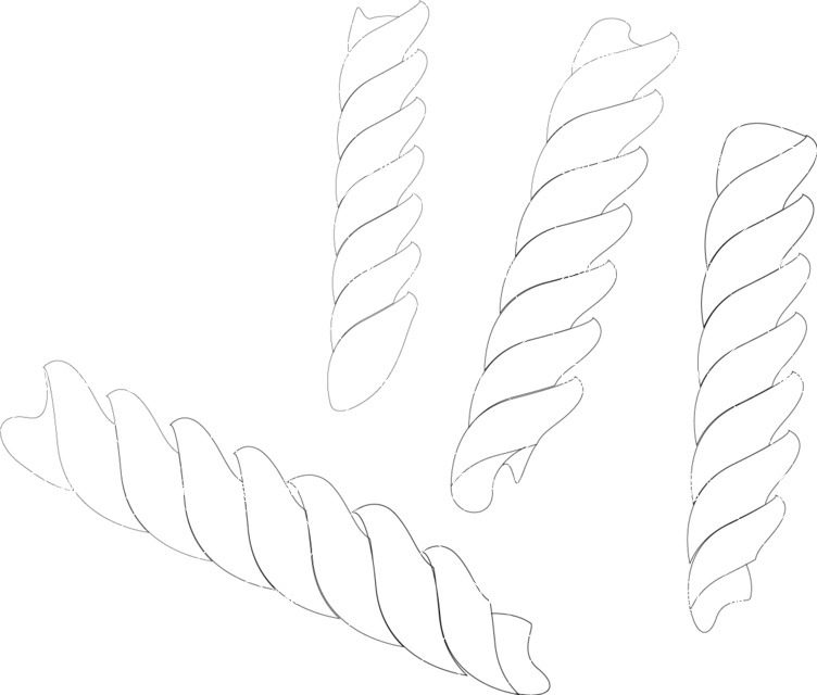 Italy Themed Graphic Collection - Fusilli Icon Vector